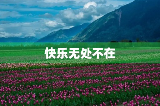 快乐无处不在 快乐无处不在