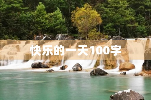 快乐的一天100字
