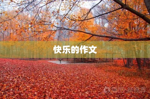 快乐的作文