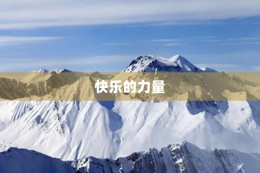 快乐的力量 快乐的力量