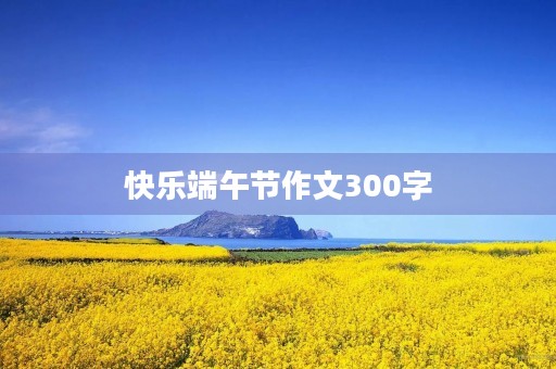 快乐端午节作文300字 快乐端午节作文300字