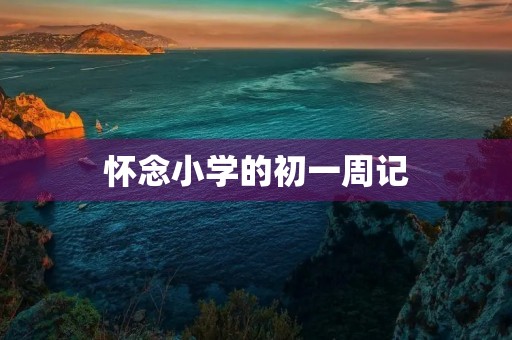 怀念小学的初一周记