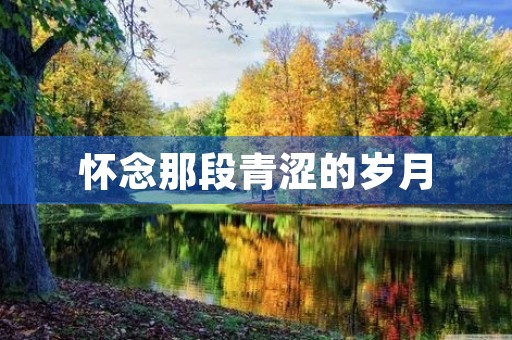 怀念那段青涩的岁月