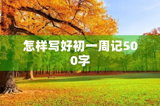 怎样写好初一周记500字 怎样写好初一周记500字