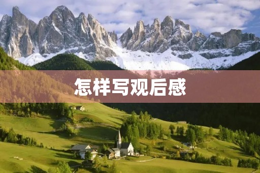 怎样写观后感
