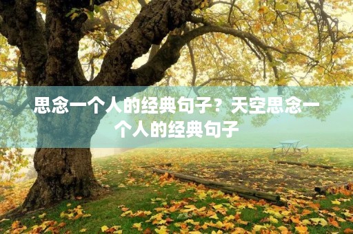 思念一个人的经典句子？天空思念一个人的经典句子