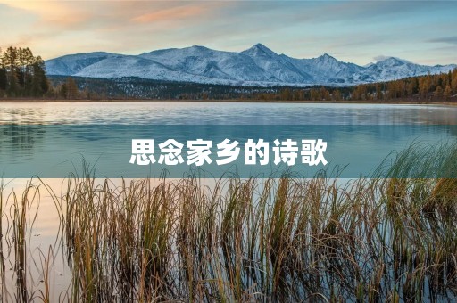 思念家乡的诗歌