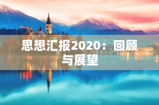 思想汇报2020：回顾与展望