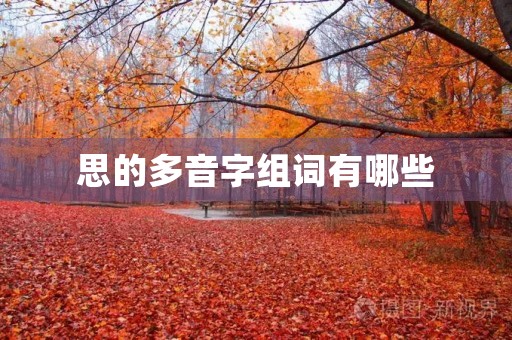 思的多音字组词有哪些(思的组词)