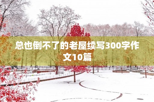 总也倒不了的老屋续写300字作文10篇