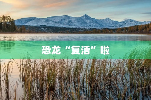 恐龙“复活”啦 恐龙“复活”啦