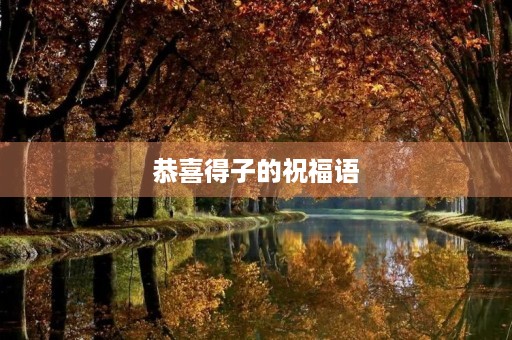 恭喜得子的祝福语，祝福喜得贵子的佳句简短