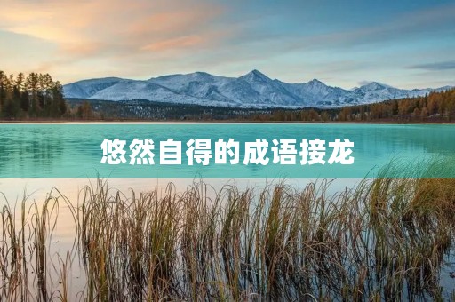 悠然自得的成语接龙