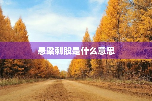 悬梁刺股是什么意思 悬梁刺股是什么意思
