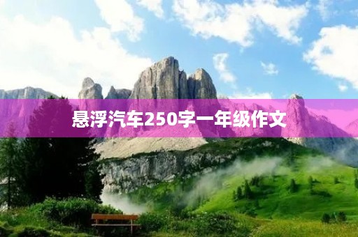 悬浮汽车250字一年级作文