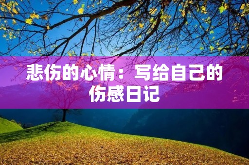 悲伤的心情:写给自己的伤感日记 悲伤的心情:写给自己的伤感日记