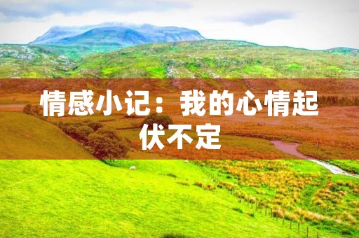 情感小记:我的心情起伏不定 情感小记:我的心情起伏不定
