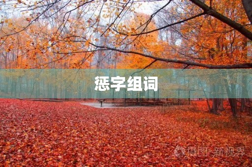 惩字组词(惩组词)