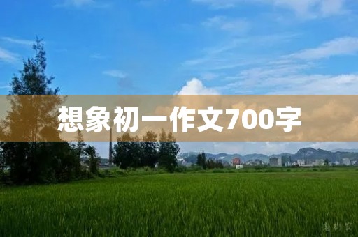 想象初一作文700字 想象初一作文700字