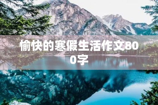 愉快的寒假生活作文800字 愉快的寒假生活作文800字