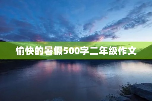 愉快的暑假500字二年级作文