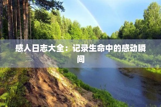 感人日志大全：记录生命中的感动瞬间