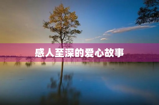 感人至深的爱心故事 感人至深的爱心故事