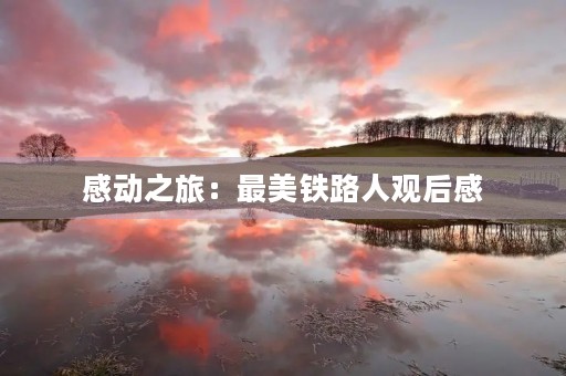 感动之旅：最美铁路人观后感