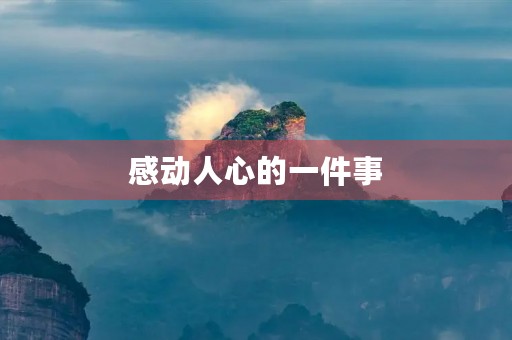 感动人心的一件事