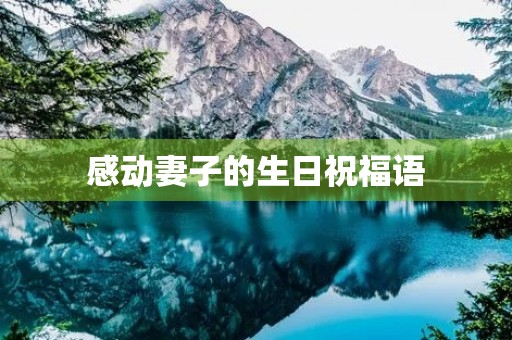 感动妻子的生日祝福语,老婆生日祝福语图片