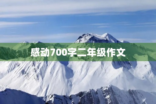 感动700字二年级作文