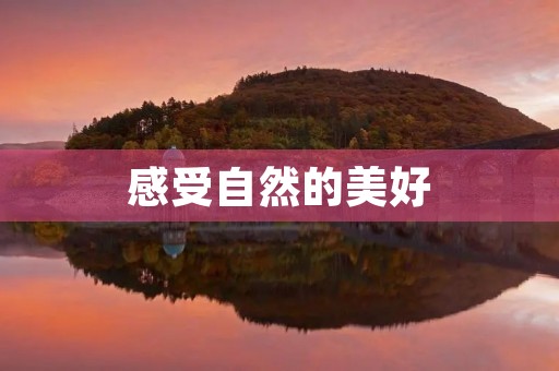 感受自然的美好 感受自然的美好