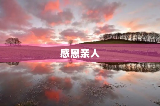 感恩亲人，珍惜拥有