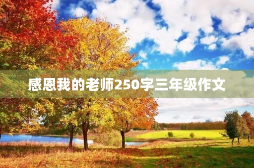 感恩我的老师250字三年级作文 感恩我的老师250字三年级作文