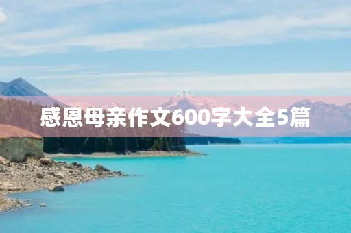 感恩母亲作文600字大全5篇 感恩母亲作文600字大全5篇
