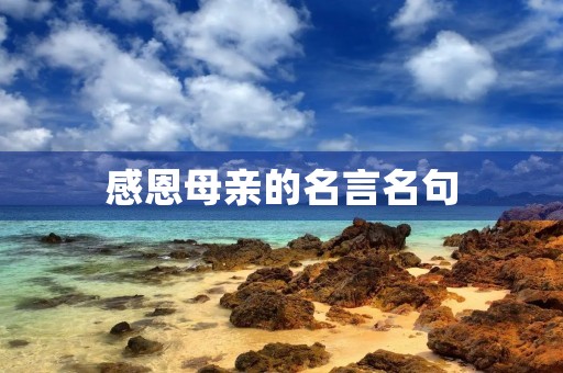 感恩母亲的名言名句(感恩母亲的名言名句经典摘抄) 感恩母亲的名言名句(感恩母亲的名言名句经典摘抄)