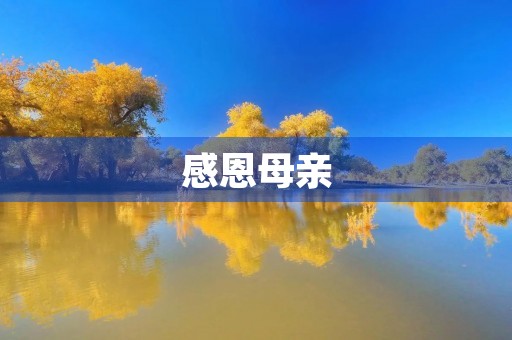 感恩母亲，感恩有你