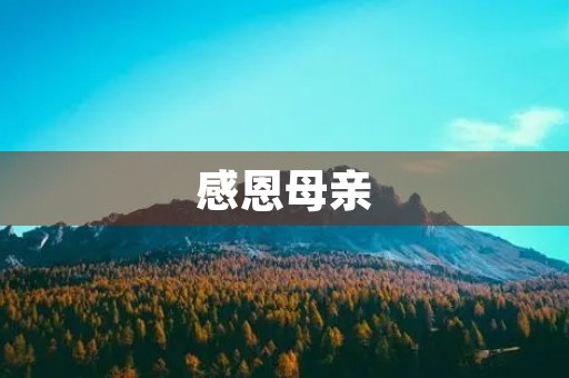感恩母亲,感恩有您在身边 感恩母亲,感恩有您在身边