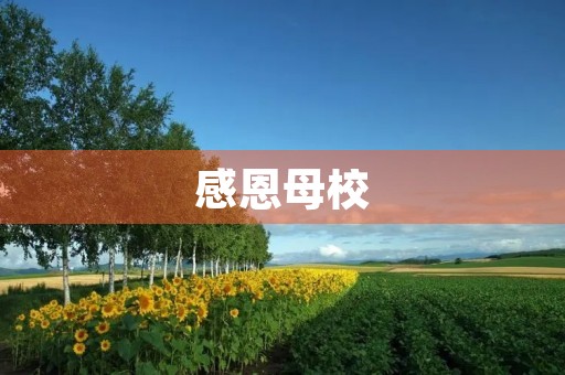 感恩母校，永远怀念