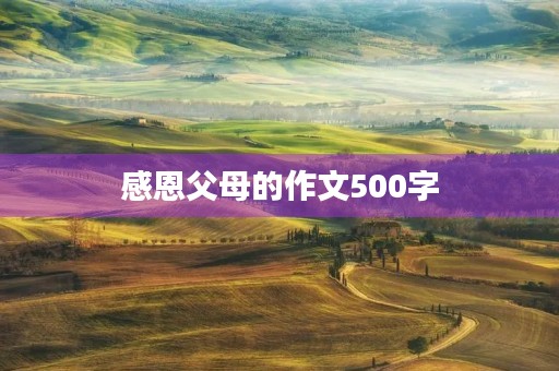 感恩父母的作文500字