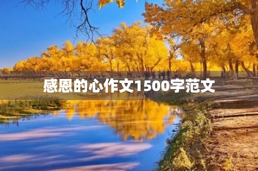 感恩的心作文1500字范文