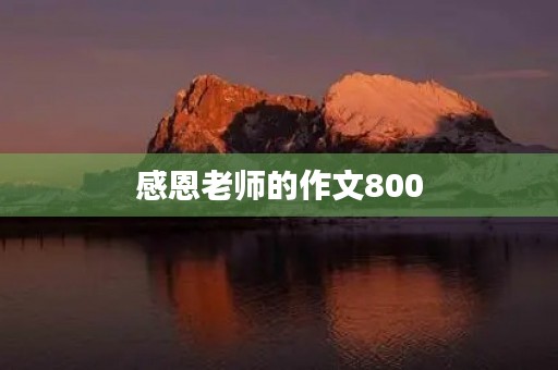 感恩老师的作文800
