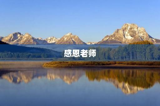 感恩老师，谢谢你们的辛勤付出