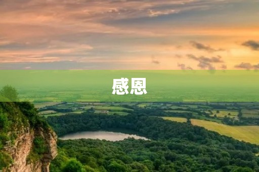 感恩,从一颗感恩的心开始 感恩,从一颗感恩的心开始