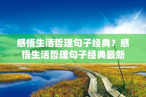 感悟生活哲理句子经典?感悟生活哲理句子经典最新 感悟生活哲理句子经典?感悟生活哲理句子经典最新