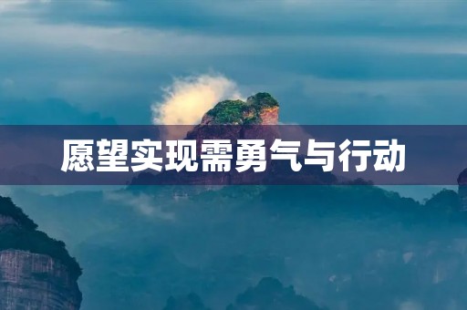 愿望实现需勇气与行动