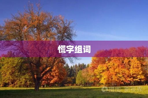 慌字组词(慌组词) 慌字组词(慌组词)