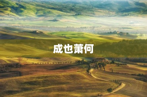 成也萧何，败也萧何是什么意思