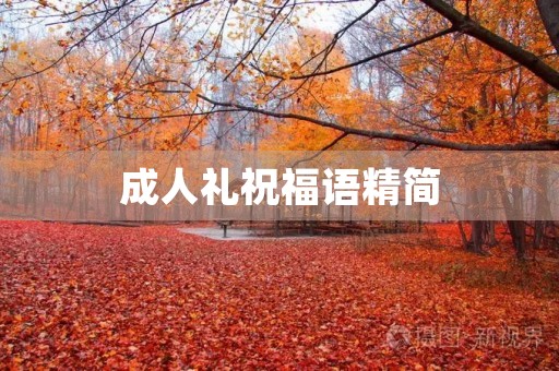 成人礼祝福语精简(成人礼赠言八个字)