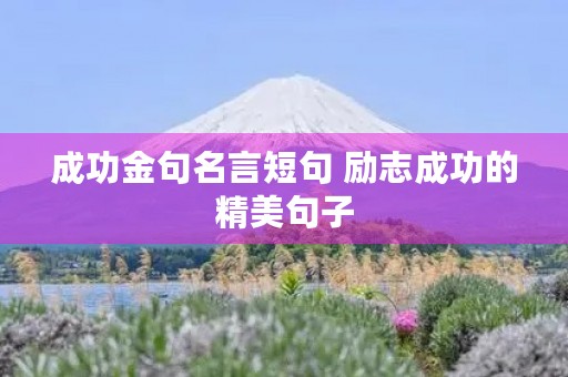 成功金句名言短句 励志成功的精美句子 成功金句名言短句 励志成功的精美句子